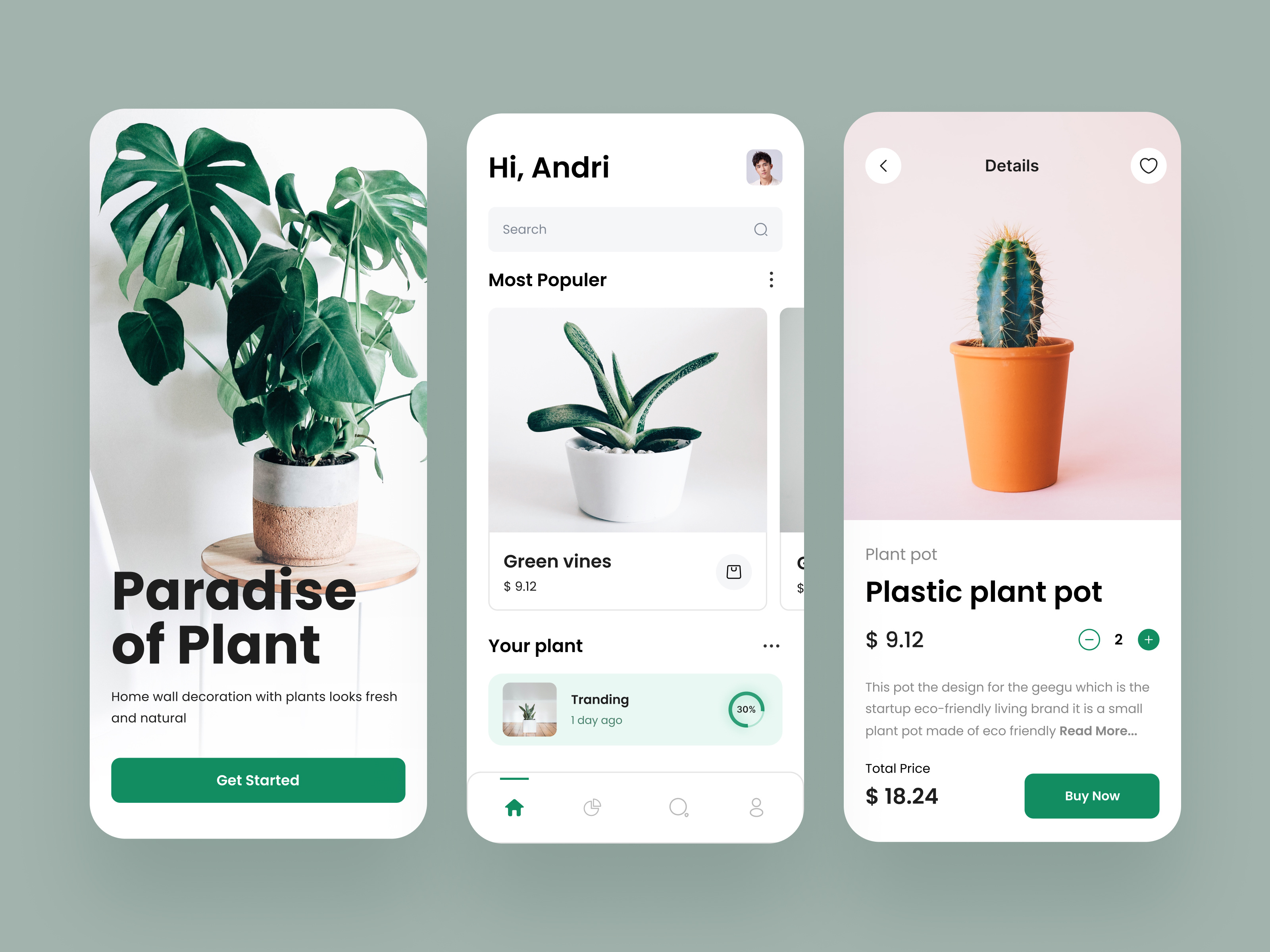 Example of Product Design Mobile App