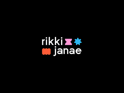 Rikki Janae Creative Studio abstract brand identity branding design agency graphic design illustration logostamp logotype san serif tech company vector visual identity