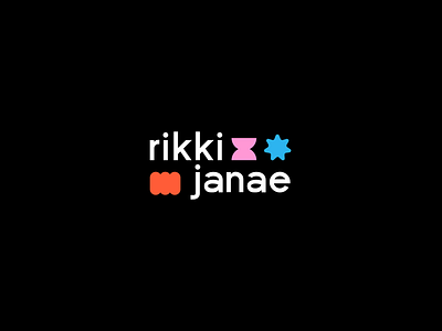 Rikki Janae Creative Studio abstract brand identity branding design agency graphic design illustration logostamp logotype san serif tech company vector visual identity