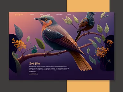 Blue bird bird blog blue blue bird branding design discover graphic design head hero herodesign idea illustration portfolio ui ui ux ux web web design