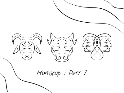 Horoscope Icon : Part 1 illustrator