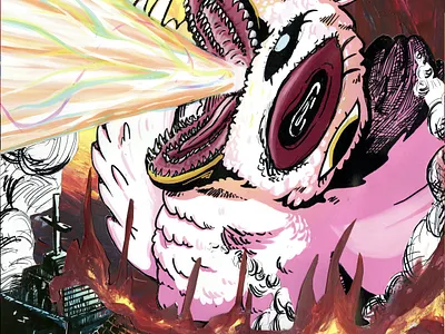 Duckmageddon alternative collage design digital duck editorial energetic gritty illustration multi media multi media multimedia traditional