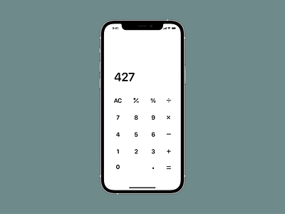 Calculator app appdesign calculator minimal modern ui ux