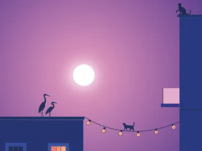 Night Sky : A Fantasy design graphic design illustration ui