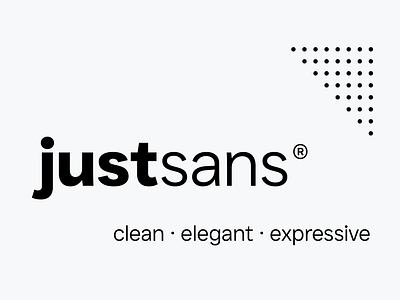 JUST Sans® (FREE) Clean Modern Minimal Geometric Typeface branding font free logo minimal neutral typography