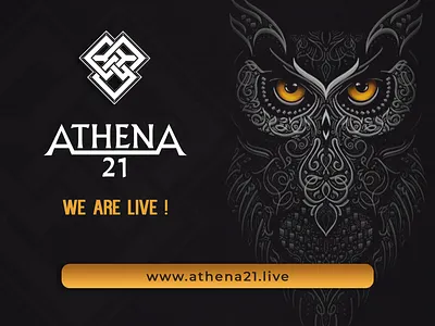 Athena '21 Launch Poster branding design graphic design illustration logo typography
