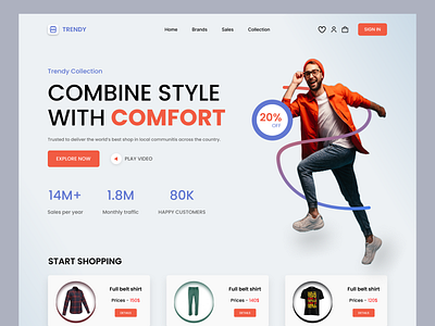 E-commerce- Shopping website UI concept buy buy ans sell design dresses e commerce finding shop home page interface landing page market explore minimal web order sell shopping ui ux design web design website design