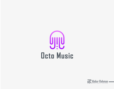 Modern Music Logo 3d logo agency logo animation app icon brand identity branding business logo gradient logo graphic design illustration logo marketing logo minimal logo modern logo motion graphics music music logo octomusic web logo word mark