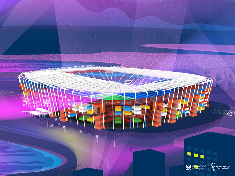 Stadium 974 in Qatar 2022 Illustration advertising art brand agency case study desginer design design agency fifa world cup qater football graphic design illustration illustrator interaction design motion design motion graphics ui ux ux case study vector worldcup