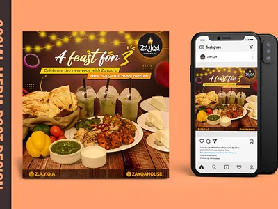 Promotional Social Media post Design branding design facebook food instagram manipulation media minimal post poster social