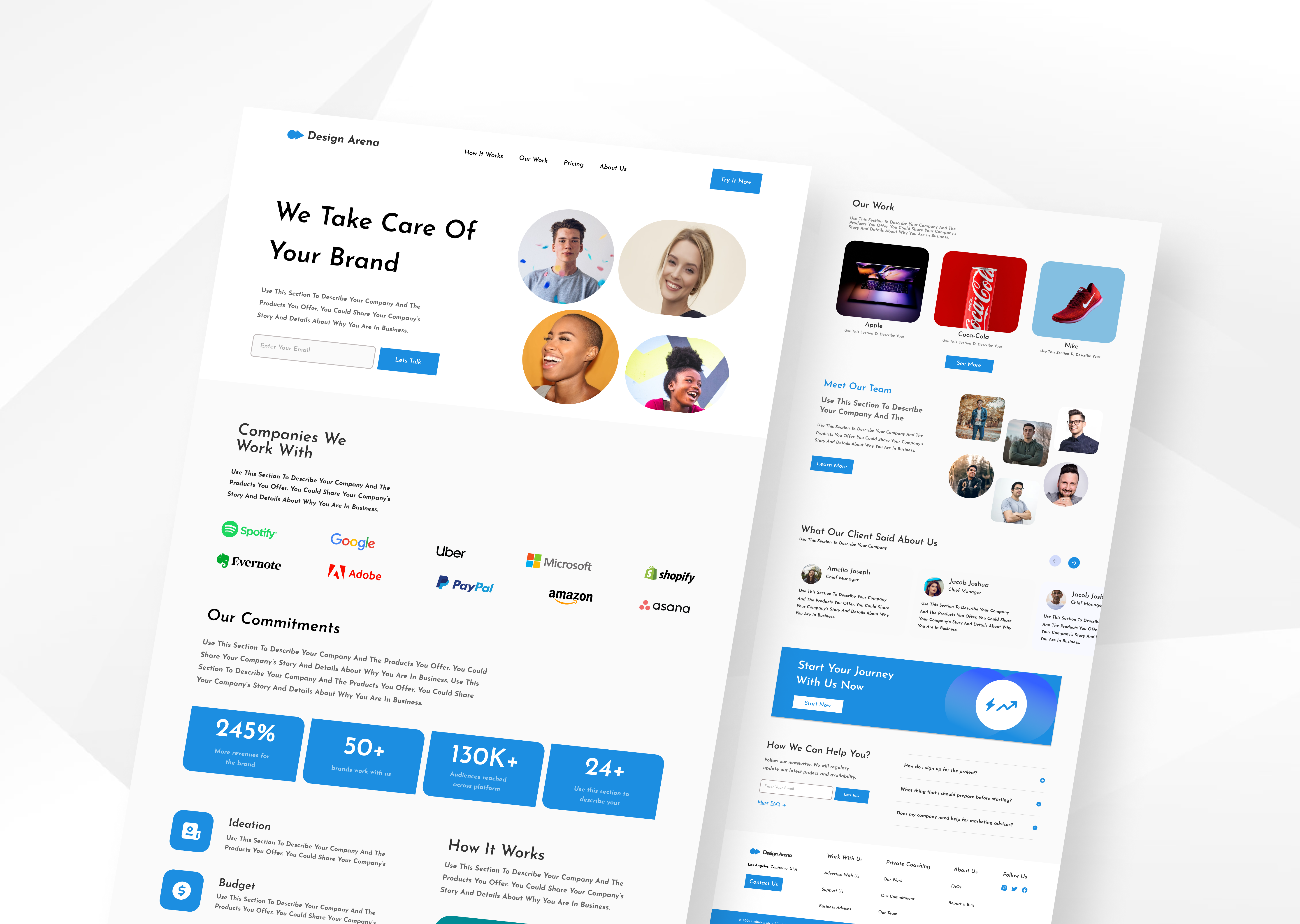 Example of Modern & Responsive Website UI/UX Design