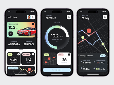 Car Insurance App Concept bmw business car colourful concept consultant dark design inspiration insurance interaction interface ios layout map mobile app product startup ui ux