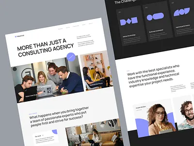 Maverick - Corporate website design for consulting agency clean consulting agency corporate website design landing landing page landing page design minimal ui website design