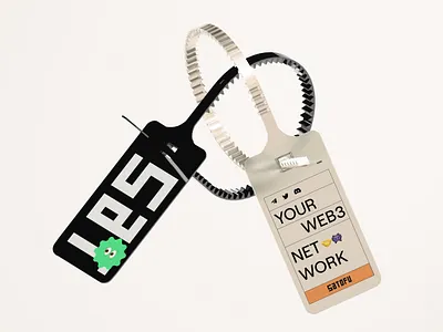 Visual Identity Design SATOFU 553dr branding crypto logo logo design plastic tag satofu street vi visual identity web3