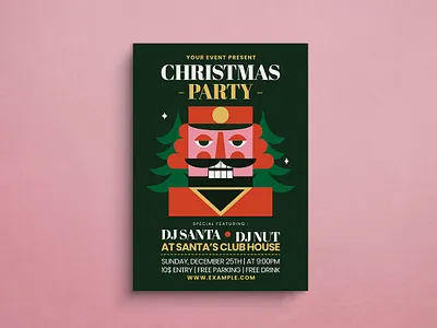 Christmas Nutracker Flyer animation design flat design flyer graphic design illustration mockup