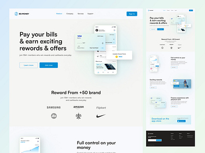 Credit card Finance Website branding clean ui clean website finance website minimal website ui ui ux ux design website website design websitw concepts