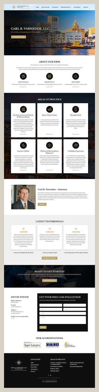 Varnedoe Law // Web Design attorney law law firm law firm web design lawyer