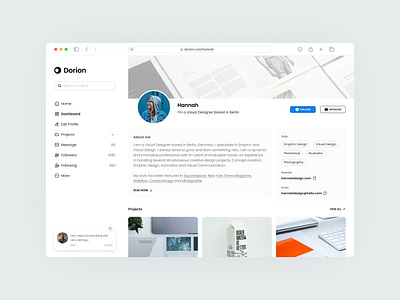 User Profile Design daily ui design desktop ui digital design interaction design productdesign ui uidesign user profile ux uxdesign visual design