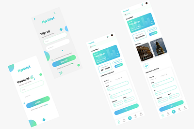 FLY WALLET MOBILE (Personal Design) app design flywallet ui
