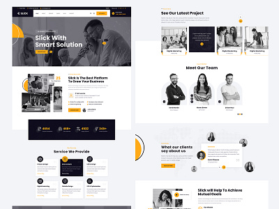 SLICK branding graphic design it service ui ux