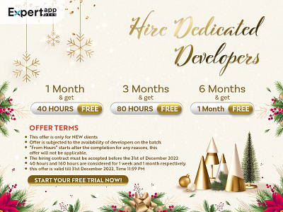 Christmas🎄Offer for Mobile App Development 3d branding christmas 🎄offer for design graphic design illustration logo mobile app development offers typography ux vector