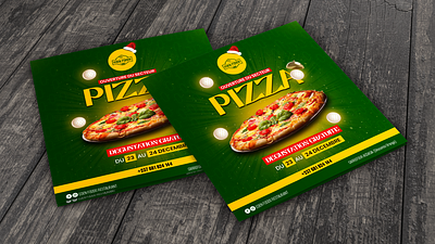 Flyer Pizza | Eden Foods branding design flyer illustration logo typography