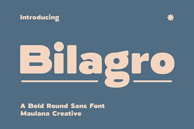 Bilagro Bold Round Sans Font 3d animation branding design font fonts graphic design illustration logo motion graphics nostalgic ui