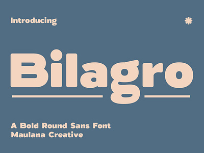 Bilagro Bold Round Sans Font 3d animation branding design font fonts graphic design illustration logo motion graphics nostalgic ui