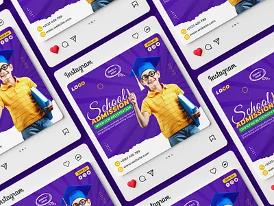 Instagram Post Design for Educational Niche Promotion ads post design creative poster design custom post design custom poster design graphic design graphic design wali instagram post instagram post design poster design poster template school addmission post design social media post design unique post design