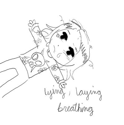 Just lying down and thinking, you know? art design digital art drawing illustration sketch