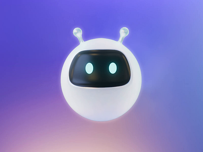 Cute robot № 1 2d 3d animation character collection design gif illustration loop nft redshift robot
