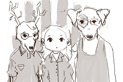 Untitled family picture(2) art design digital art drawing illustration sketch