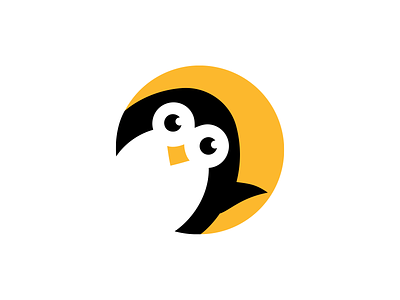 Penguin Logo animal bird brand branding cute happy icon identity illustration logo logo design logo designer logo mark logodesign logos mascot penguin penguin logo simple logo symbol