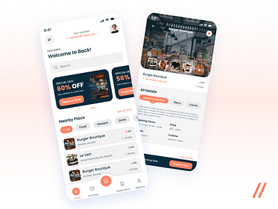 Food Delivery App UI Design - Ecommerce Food App app appdesign appdesigner application branding food food delivery app foodappui logo mobileapp mobileappuidesign productdesign productdesigner trendingdesign uidesign uidesignerindore userexperience userinterface ux uxui