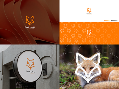 Foxlam Logo animals branding corporate branding design fox graphic design illustration logo logodesign vector