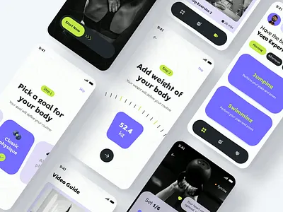 Fitly- Fitness & Workout App💪 activity dailyui exercise fit fitness fitness plan fitness tracking fitness training gym gym app health mobile app running stats training ui workout workout app wotkout yoga