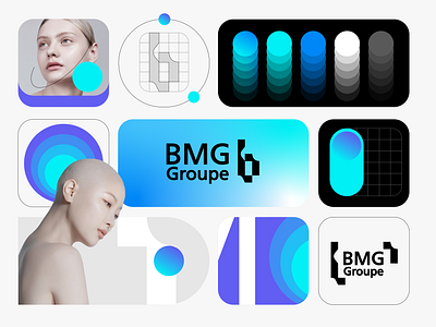 BRAND 2023 b blue branding design grid icon identity illustration logo marks modern symbol ui vector