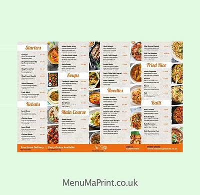A3 Flyer & Leaflet Printing | A3 Leaflet Printing UK | MenuMa flyer printing uk