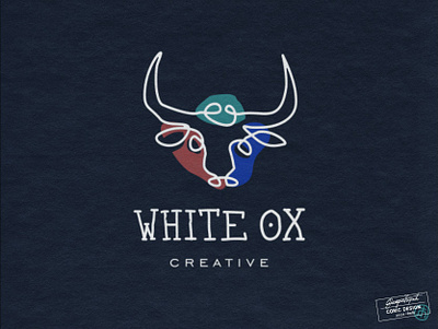 White Ox Creative animal animals color colorful concept doodle elegant feminine fun hand drawn line line art logo minimal ox photography simple sketch web design webdesign