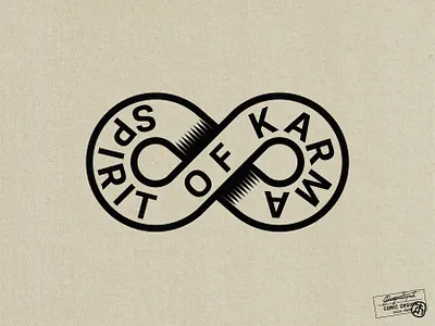 Spirit of Karma apparel clean clothing creative fashion hip hop illustrator infinity karma logo logo design luxurious luxury minimal minimalist modern music simple streetwear symbol