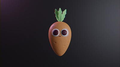 Carrot Cartoon 3d 3d art art artwork blender carrot cartoon character cycles illustration render