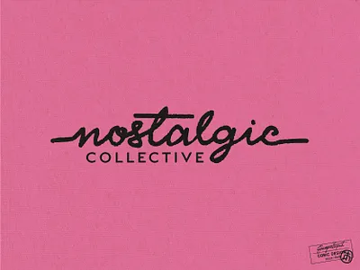 Nostalgic Collective 80s apparel branding clothing creative cute fashion futuristic hand drawn lettering letters logo logo design retro script streetwear type typography vintage wordmark