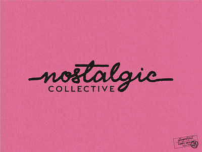 Nostalgic Collective 80s apparel branding clothing creative cute fashion futuristic hand drawn lettering letters logo logo design retro script streetwear type typography vintage wordmark
