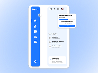Fana Dashboard UI uiux