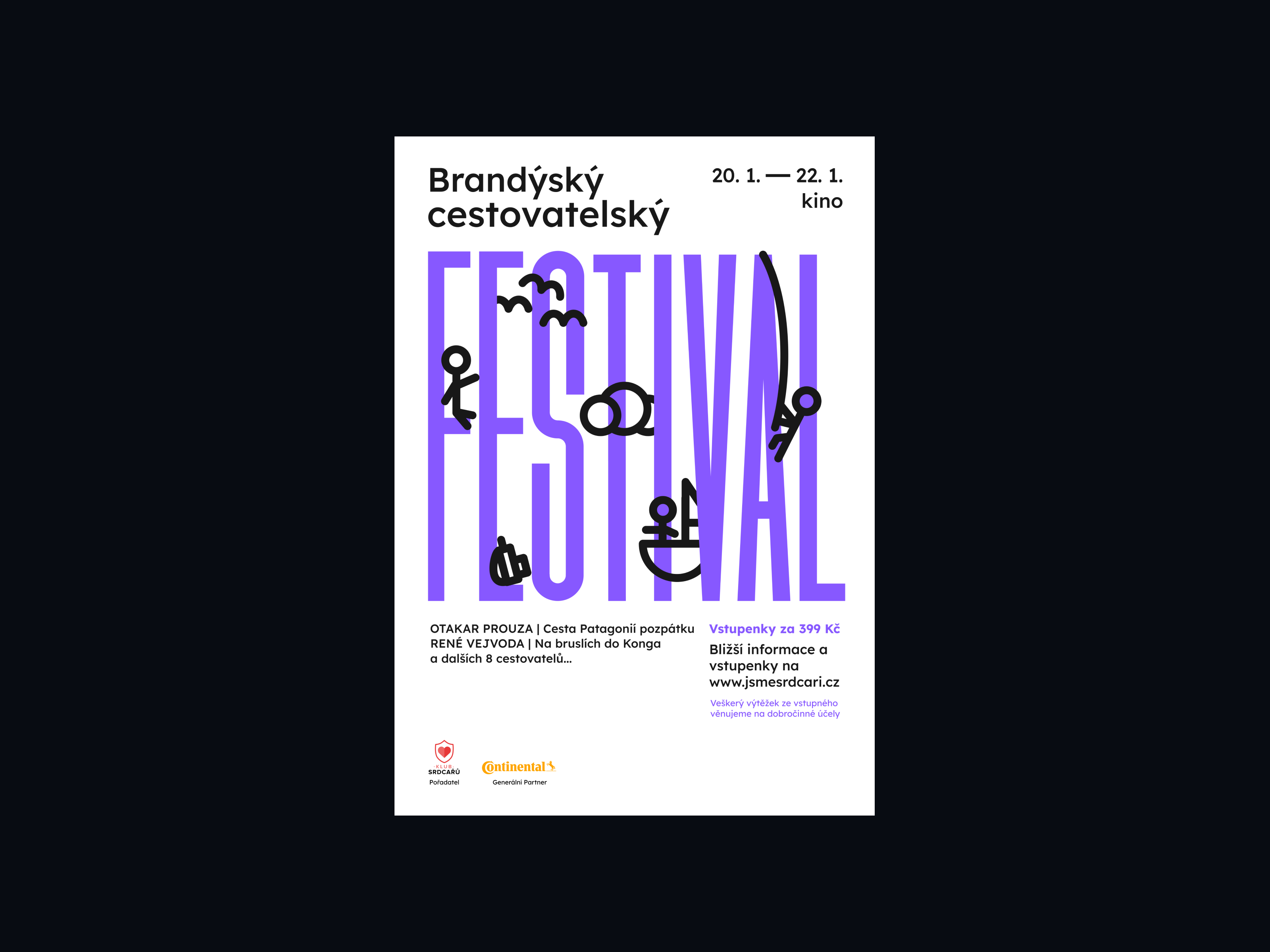 Example of Brandýský cestovatelský festival - Visual Identity & Branding