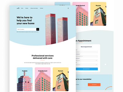 Real Estate Landing Page architecture branding design figma landing landing page properties real estate real estate landing page real estate website trending ui web website
