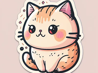 cat ai design graphic design illustration sticker
