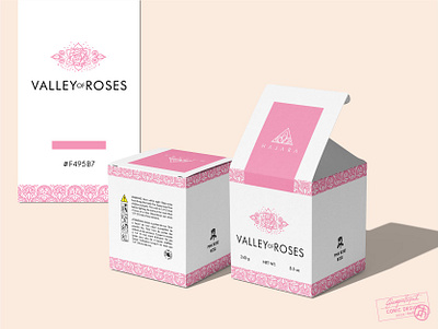 Hajara Candles: Valley of Roses box brand identity branding candle candles concept creative flower label label design mock up mockup mockups morocco organic packaging packaging design pink rose vector