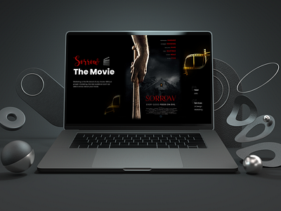 Sorrow The Movie - Case study branding case study design horror movie illustrator landing page movie typography ui unique ideas ux vector web