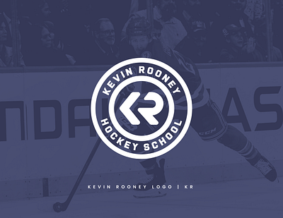 Kevin Rooney Hockey School | New York Rangers branding design hockey hockey branding hockey logo hockey school identity logo logo design player player branding player logo sports sports branding sports logo typography